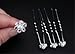 yueton 40pcs Wedding Bridal Pearl Flower Crystal Hair Pins Clips Women Headwear Hair Accessories