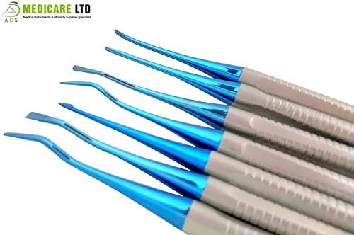 ADS Medicare Set of 7 Mini Root Elevator Luxating Tips Dental Surgical CE Approved