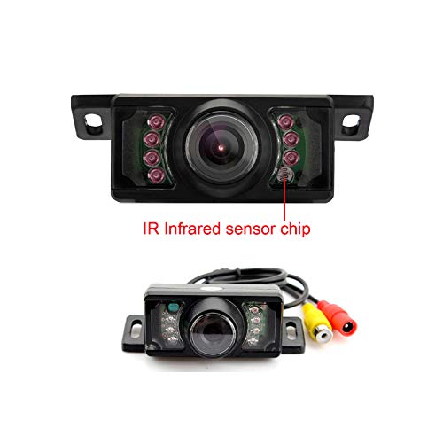 Draadloze Voertuig Backup Camera System,5 Inch Display Kleur Monitor +7 LEDs Waterdichte Nacht Vison Omkeren… - Afbeelding 6