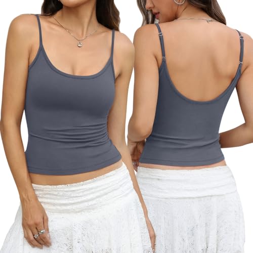 Easygala Cotton Scoop Neck Camisole Tank