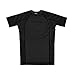 Sanabul Essential Short Sleeve Rash Guard MMA BJJ Wrestling Grappling Jiu Jitsu -All Black, XX-Large