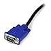 StarTech.com 6 ft Ultra-Thin USB 2-in-1 KVM Cable - Keyboard / video / mouse / USB cable - USB, HD-15 (VGA) (M) to HD-15 (VGA) (M) - 6 ft - black - SVECONUS6