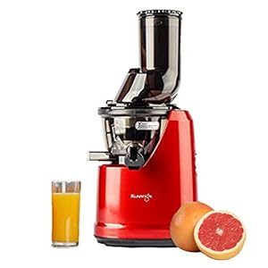 Kuvings B1700 Red Professional Cold Press Whole Slow Juicer, Patented JMCS Technology for 10% More Juice, 12 Years…