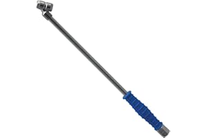 LockNFlate LockNLube 13.5 in Angled Dual Wheel Air Chuck – Dual-Head Access for Inner & Outer Dual Tires – Heavy-Duty, Leak-F