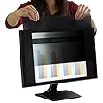 27 inch Computer Privacy Screen (16:9) - Black Security Shield - Desktop Monitor Protector - UV and Blue Light Filter by Akamai (27 inch 16:9 Diagonally Measured, Black)