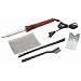 Gino Development 01-0143 Plastic Welding Kit with Black Plastic Rods and Mesh, 80W Iron