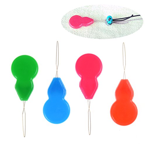 20 Pieces Plastic Gourd Shape Needle Threaders Stitch Insertion Hand Machine Sewing Tool DIY Helper Assorted Colors By DINGJIN - Thumbnail 3