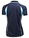 Women's Coolmax Fabric Sporty Feel Functional Short Sleeve Polo T-Shirt NAVY S