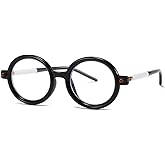 HYLLE Retro Flip-Up Round Goggles Seampunk Sunglasses for Men Women 90s Style