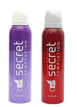 Secret Temptation for Women, Romance and Passion Combi Pack (150ml + 150ml)