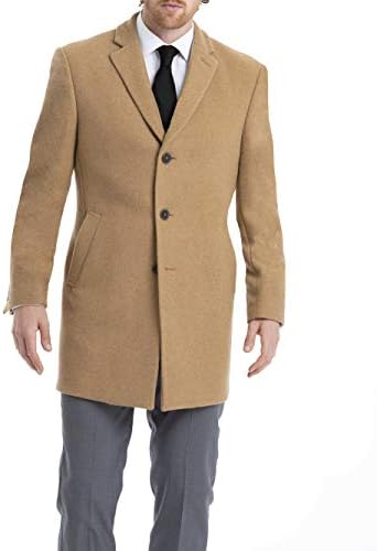 calvin klein men's prosper slim fit single breasted top coat