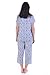 Women Pajama Set Sleepwear Tops with Capri Pants Casual and Fun Prints Pajama Sets SY215-Gray Owl-XL