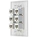 Buyer's Point Cat6 Female-to-Female Wall Plate | UL Listed, 6 Ports with an Easy Install Low Voltage Mounting Bracket, Perfect for High Speed Data Connection at Work or Home (White) — 1 Pack