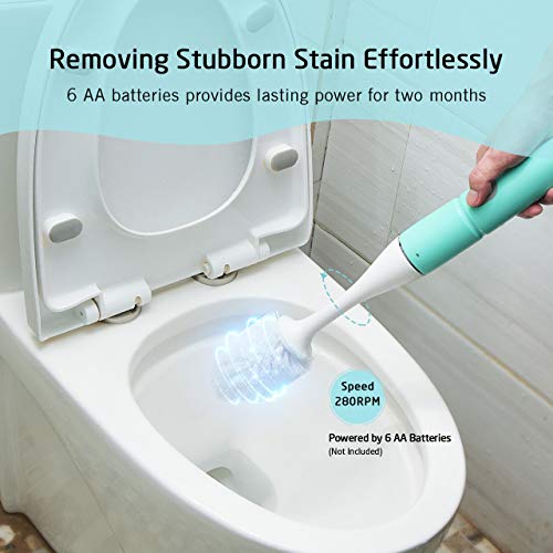 Homitt Electric Toilet Brush Cordless Toilet Scrubber, Power Scrubber