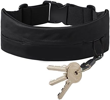 OCATO walking belt Adjustable velcro strap Black