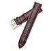 CIVO 2 Packs Genuine Leather Watch Bands Top Calf Grain Leather Watch Strap 16mm 18mm 20mm 22mm 24mm for Men and Women (16mm, Black/Dark Brown)