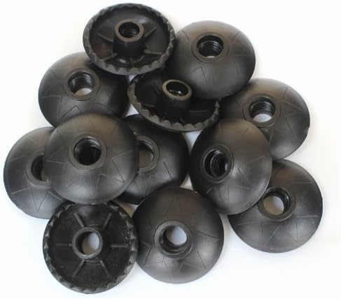 Columb Removable Rubber Trekking Snow／Mud Disk Basket Set for Hiking Poles, 12 Pack (A Dozen)