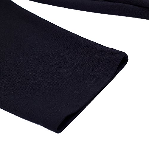 HOMEYEE Dames elegante v-hals grote knoop zoom split slanke bodycon vintage jurken B335 - Image 6