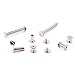 Hilitchi 240-Pcs(120 Pair) M5 x 5 / 10 / 15 / 25 / 35 / 45 Phillips Chicago Binding Screws Scrapbook Photo Albums Binding Screws Screw Post Extenders Assortment Kit