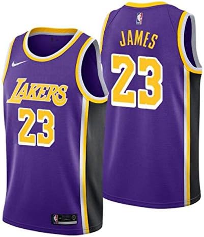 LA Lakers NEW 2019 LeBron James Basketball Jersey NBA Gold Purple White Black