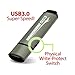 Kanguru KF3WP-128G 128GB USB 3.0 Flash Drive with Physical Write Protect Switch