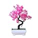 narutosak Artificial Plants Potted Tree Bonsai Simulation Plant Home Decor Table Centerpieces - Green