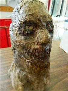 Dead Head Props Halloween Horror Prop Hand Made Realistic Scare Crow/Sack Killer mask