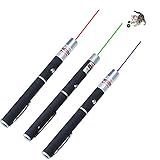 3 Pieces of Red Green Purple Laser Pointer for Cats/Dogs Training Exercise Tool, Powered by 2 AAA Battery,for Pets Cats Dogs Training Tool