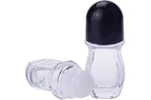 Roller Transparent Glass Bottle Jars Pots Sample Packing Vial Dispenser Storage Container Large Size Empty Transparent Glass 