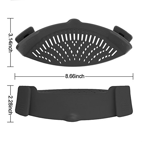 image for AUOON Snap'N Filter Drainer Plate for Fruit Vegetables Meat Pasta and 