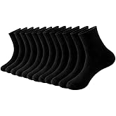 EAST BUND Ankle Socks for Women Men Sport Solid Color Socks for Athletic Running 6/12 Pairs Size 6-10