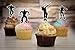 Birthday Cupcake Toppers – 48 Pieces Dance Floss Cake Decoration Party Supplies – Cupcake Toppers for Boys – Perfect for Kid’s Birthday Parties, Sleepovers, School Party, Game Night.