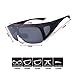 BLUPOND Wrap Around Oversized Sunglasses Fit Over Glasses For Women and Men With Flip Up Polarized Anti Glare Lens