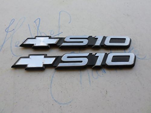 94-00 Chevy S10 Side Fender- Rear Trunk 15629983 Logo Emblem Nameplate Set of 2 Decals