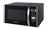 Emerson 1.5 CU. FT. 1000W Convection Microwave Oven with Grill Touch Control Countertop, Stainless Steel and Black Cabinet, MWCG1584SB