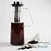 Cold Brew Coffee Maker - 1 Liter Iced Coffee Maker -Borosilicate Cold Brew Pitcher with Removable Laser Cut Stainless Steel Cold Brew Coffee Filter