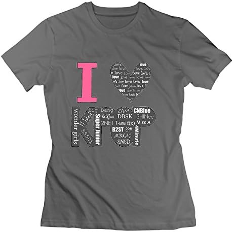 Love Kpop Korean Idol T Shirts,Bikinovety Newest T Shirt,Round Neck Shirts For Women,DeepHeather