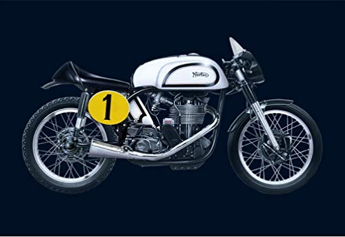 Italeri 4602-1:9 Norton Manx 500cc 1951 Motorrad, Die Uhr Ist Teil des Produkts – Bild 3