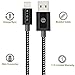 iPhone Cable SGIN,6FT Nylon Braided Cord Lightning Cable Certified to USB Charging Charger for iPhone 7,7 Plus,6S,6 Plus,SE,5S,5,iPad,iPod Nano 7 - Black White