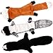 CNIMGBB No Stuffing Dog Toys with Squeakers, Durable Stuffingless Plush Squeaky Dog Chew Toy Set,Crinkle Dog Toy for Medium and Large Dogs（Squirrel Raccoon Fox Skunk and Penguin） (3 Pack)