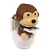 Solar Power Motion Toy - Monkey on Toilet - Brown