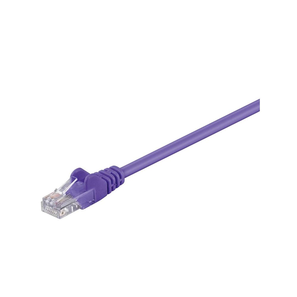 Goobay 95234 CAT 5e Patch Cable, U/UTP, Violet, 3 m Length