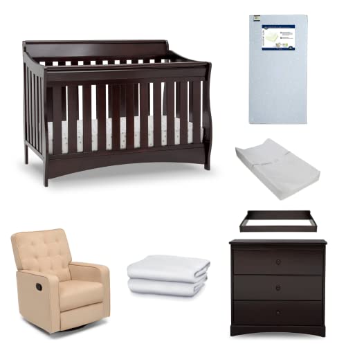 Delta Children Serta Barrett 7Piece Nursery Furniture Set