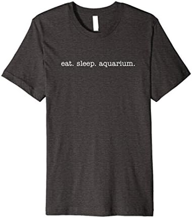 Mens Eat Sleep Aquarium T-shirts for Aquarium Lovers Large Dark Heather
