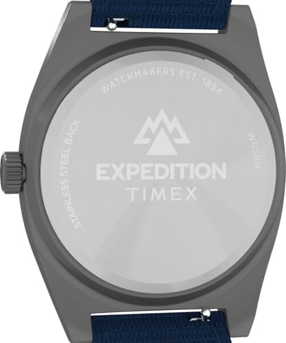 Expedition Capstone TW2Y18200 - Orologio al quarzo da uomo, 39 mm, con cinturino in materiale ecologico blu con quadrante blu