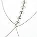 Glamaker Women's Sexy Halter Body Chain Jewelry Bikini Bra Necklace Silver
