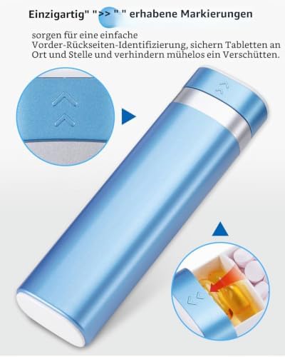 Tablettenbox 7 Tage, BPA Frei Pillendose Klein Für Unterwegs