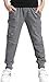 Kids Cotton Pull On Active Sports Basic Jogger Sweat Pants for Little Boys & Big Boys, Grey, Age 11T-12T (11-12 Years) = Tag 160