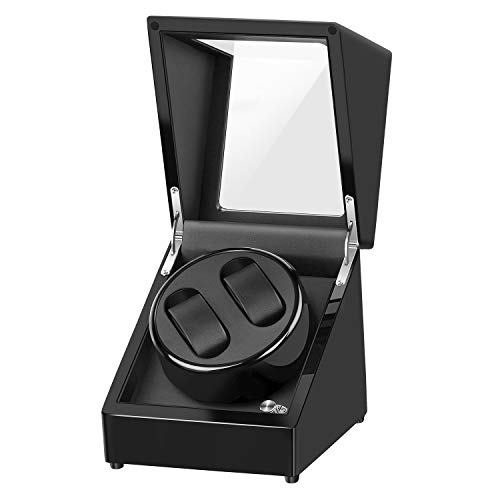 Abosi Double Watch Winder Box for Automatic Watches or Rolex, AC or