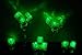 Set of 12 Litecubes GREEN Light up LED Ice Cubes